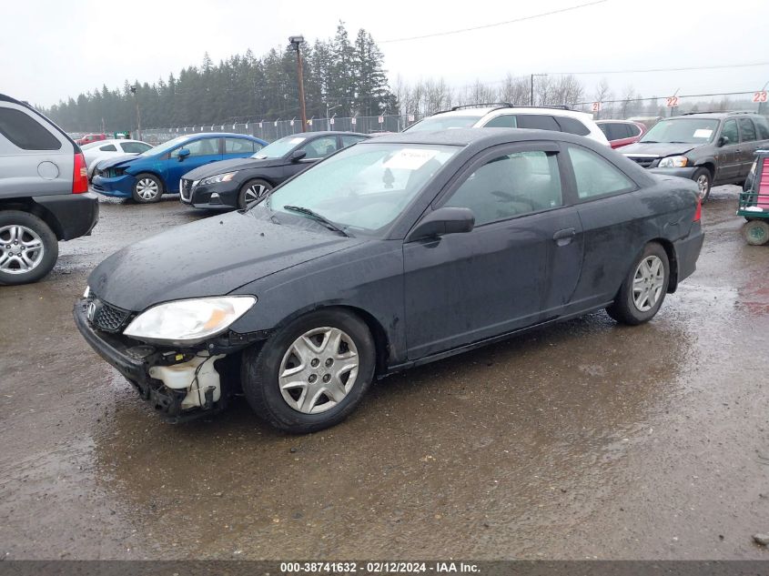 2004 Honda Civic Vp VIN: 1HGEM21164L062828 Lot: 40357666