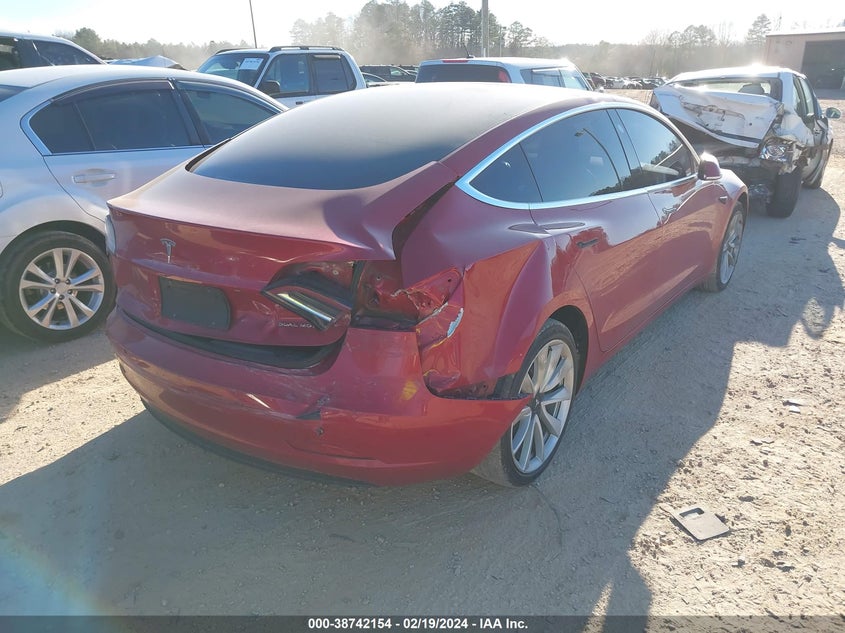 VIN 5YJ3E1EB0JF187161 2018 TESLA MODEL 3 LONG RANGE/PERFORMANCE