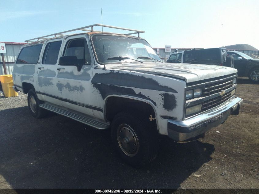 1991 Chevrolet Suburban V2500 VIN: 1GNGV26K6MF128418 Lot: 38742216