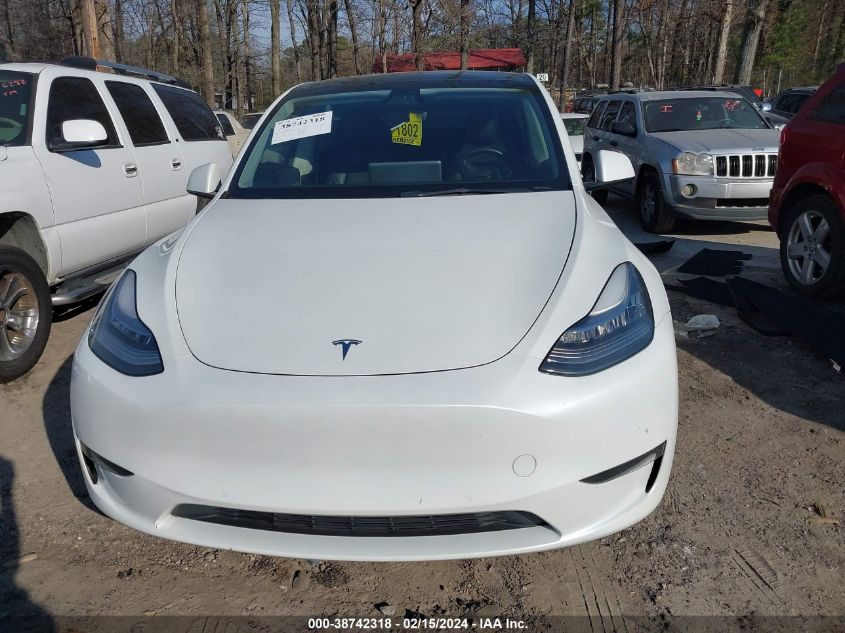 2021 Tesla Model Y Long Range Dual Motor All-Wheel Drive VIN: 5YJYGDEEXMF176765 Lot: 38742318