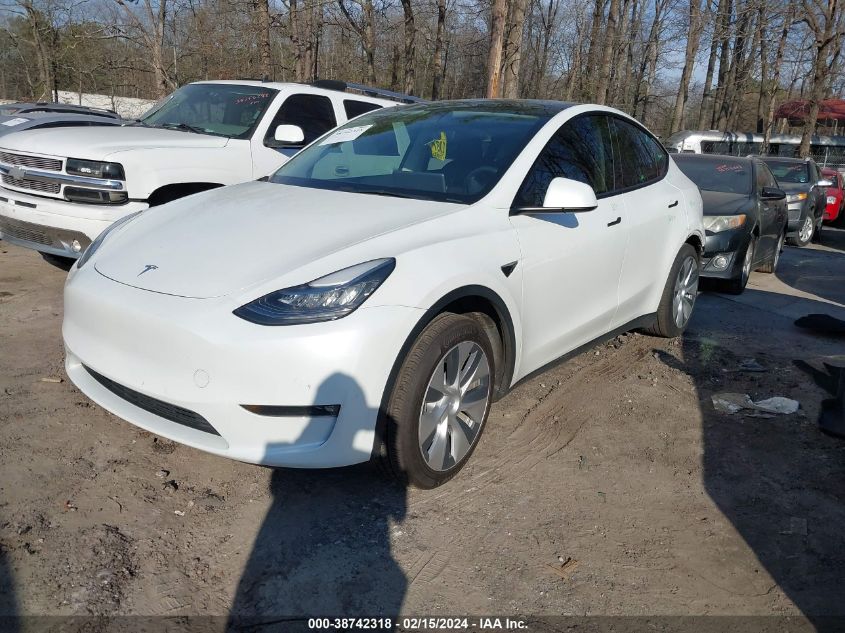 2021 TESLA MODEL Y LONG RANGE DUAL MOTOR ALL-WHEEL DRIVE - 5YJYGDEEXMF176765