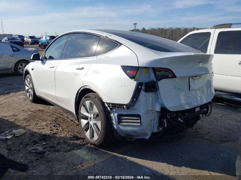 2021 Tesla Model Y Long Range Dual Motor All-Wheel Drive VIN: 5YJYGDEEXMF176765 Lot: 38742318