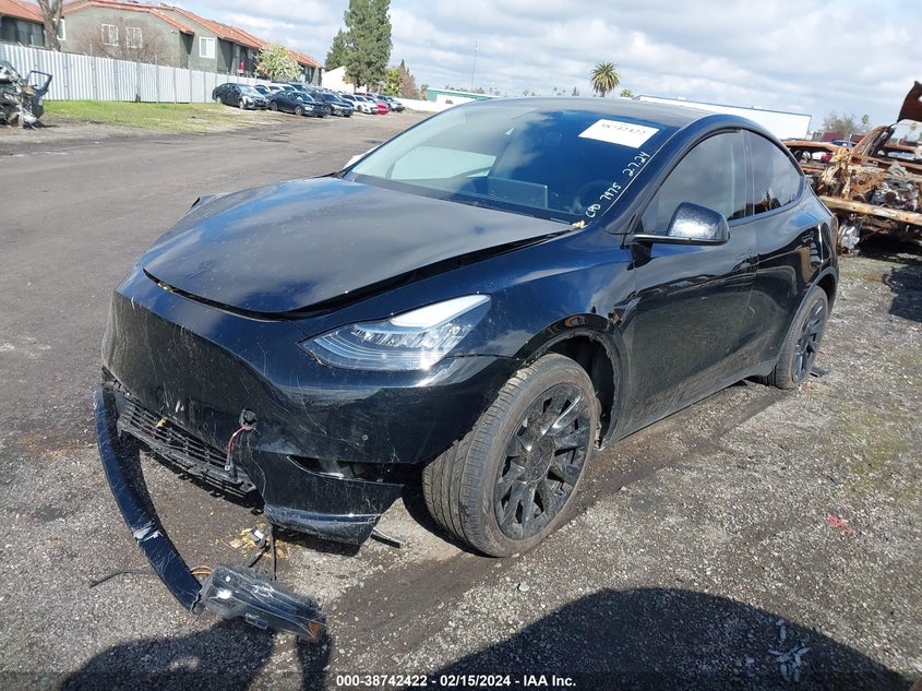 VIN 7SAYGDEE6NF440987 2022 TESLA MODEL Y