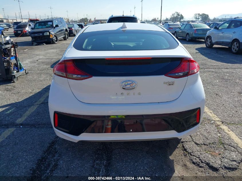 2019 Hyundai Ioniq Hybrid Blue VIN: KMHC65LC1KU180529 Lot: 38742466