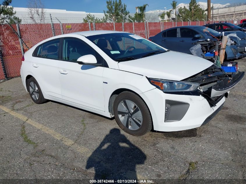 2019 Hyundai Ioniq Hybrid Blue VIN: KMHC65LC1KU180529 Lot: 38742466