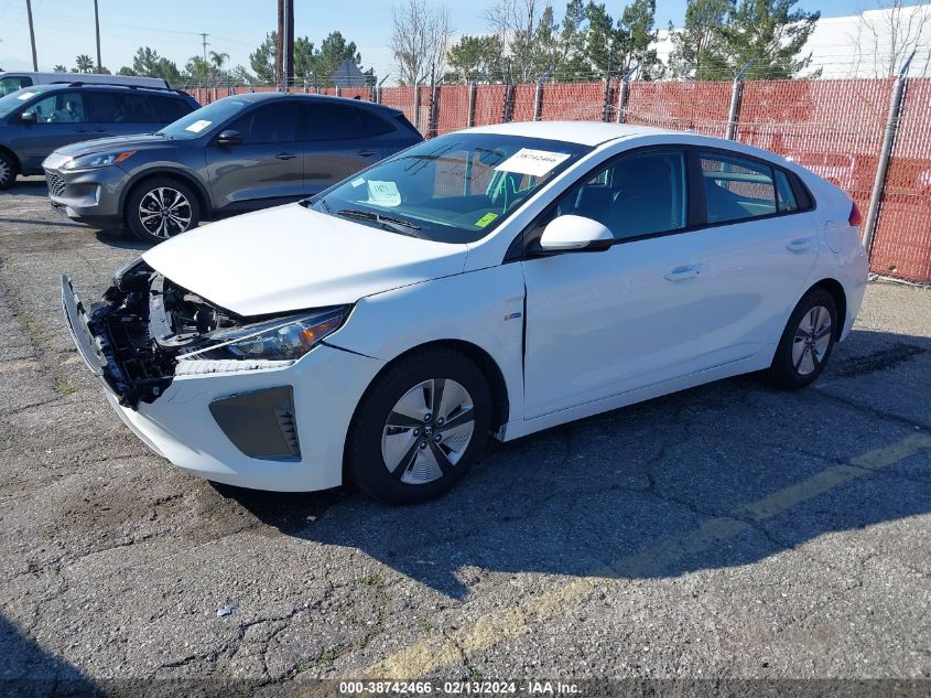 2019 Hyundai Ioniq Hybrid Blue VIN: KMHC65LC1KU180529 Lot: 38742466