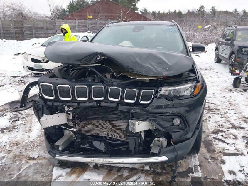 VIN 3C4NJDCB6NT107376 2022 JEEP COMPASS LIMITED 4X4