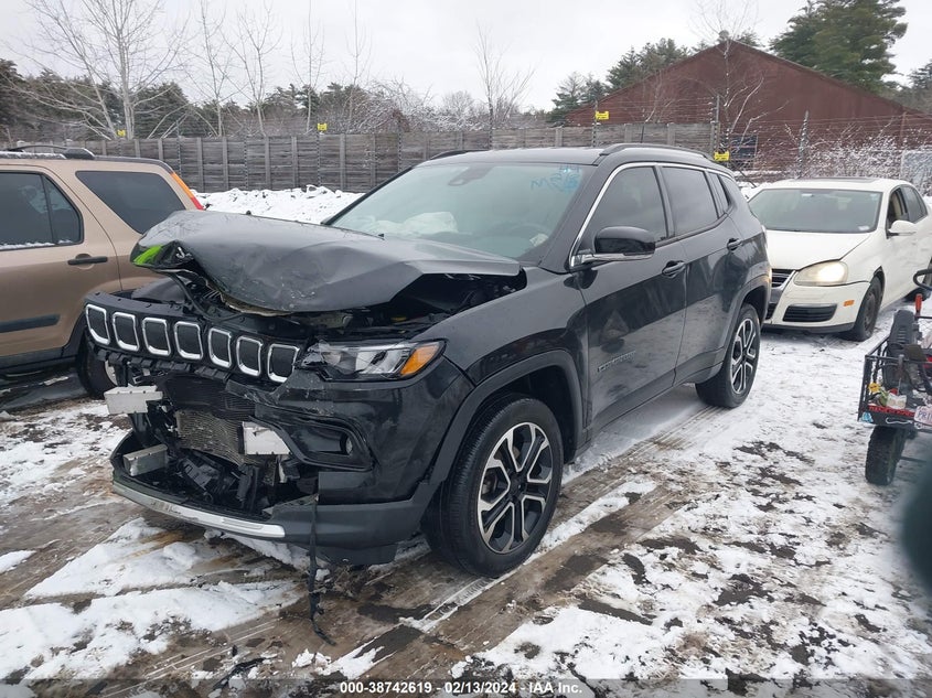 VIN 3C4NJDCB6NT107376 2022 JEEP COMPASS LIMITED 4X4