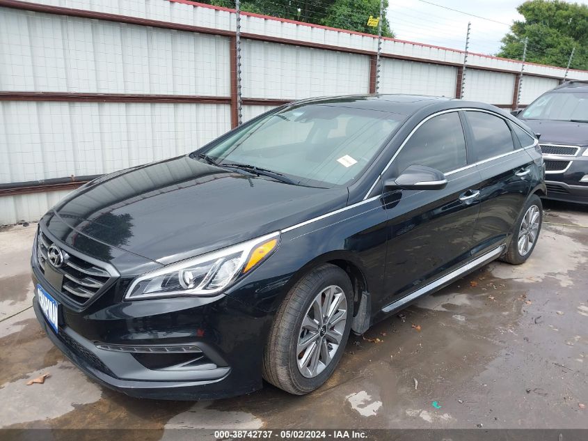 5NPE34AF2HH452957 2017 HYUNDAI SONATA - Image 2