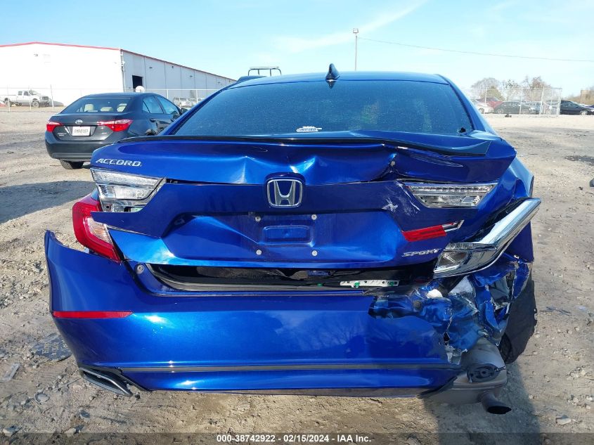 2021 Honda Accord Sport VIN: 1HGCV1F31MA070047 Lot: 38742922