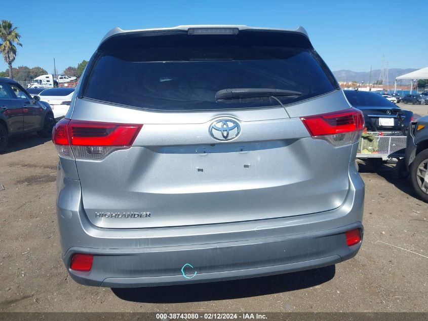 2019 Toyota Highlander Le VIN: 5TDZARFH5KS055176 Lot: 38743080