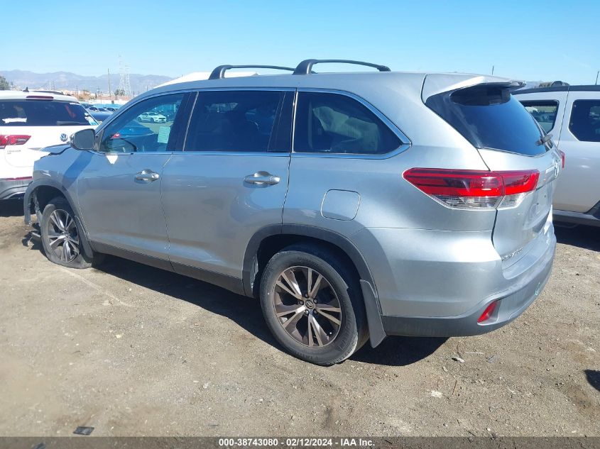 2019 Toyota Highlander Le VIN: 5TDZARFH5KS055176 Lot: 38743080