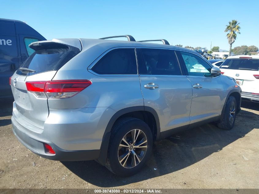 2019 Toyota Highlander Le VIN: 5TDZARFH5KS055176 Lot: 38743080