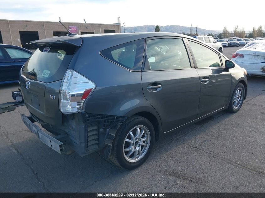 2012 Toyota Prius V Five/Three/Two VIN: JTDZN3EU6C3136903 Lot: 38743227