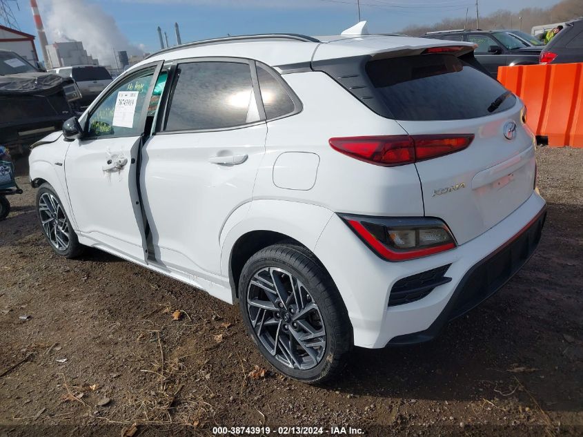 KM8K33A37NU771027 2022 Hyundai Kona N Line