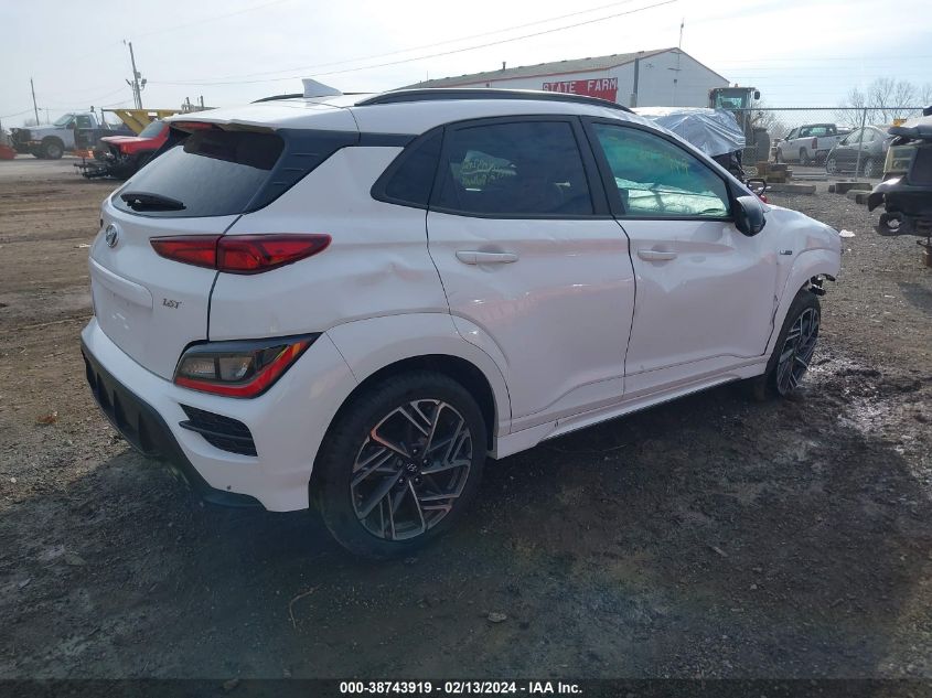 2022 Hyundai Kona N Line VIN: KM8K33A37NU771027 Lot: 38743919