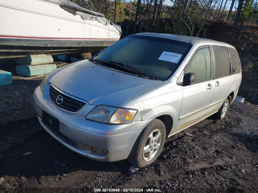 2001 Mazda Mpv Dx/Es/Lx VIN: JM3LW28Y410179282 Lot: 38743949