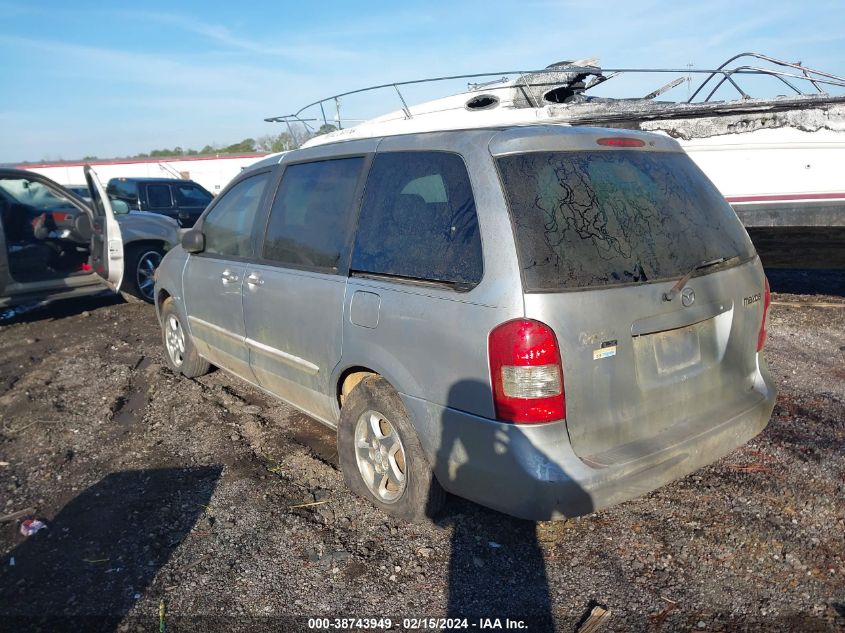 2001 Mazda Mpv Dx/Es/Lx VIN: JM3LW28Y410179282 Lot: 38743949