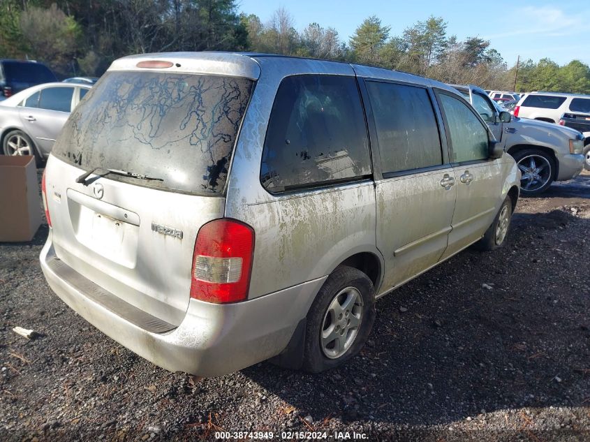 2001 Mazda Mpv Dx/Es/Lx VIN: JM3LW28Y410179282 Lot: 38743949