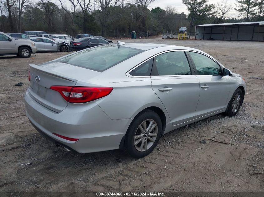 2016 Hyundai Sonata Se VIN: 5NPE24AFXGH380505 Lot: 38744065