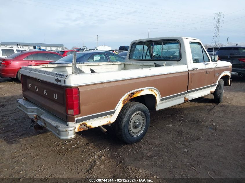 1984 Ford F150 VIN: 2FTEF15F7ECA87354 Lot: 38744344