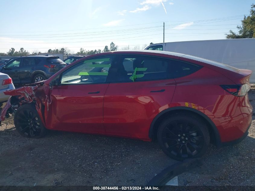 2023 Tesla Model Y Awd/Long Range Dual Motor All-Wheel Drive VIN: 7SAYGDEE3PA172383 Lot: 38744456