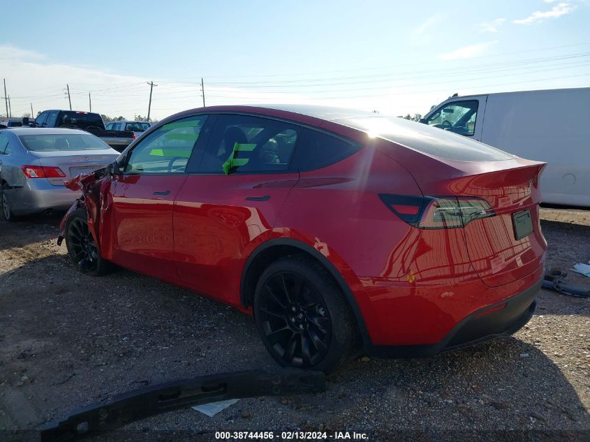 2023 Tesla Model Y Awd/Long Range Dual Motor All-Wheel Drive VIN: 7SAYGDEE3PA172383 Lot: 38744456