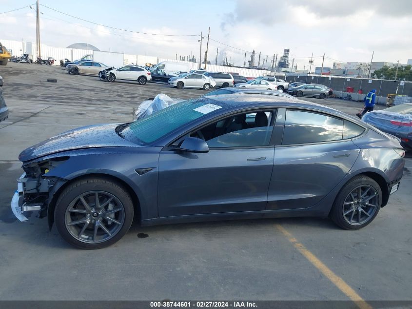 2022 Tesla Model 3 Long Range Dual Motor All-Wheel Drive VIN: 5YJ3E1EB8NF274067 Lot: 38744601