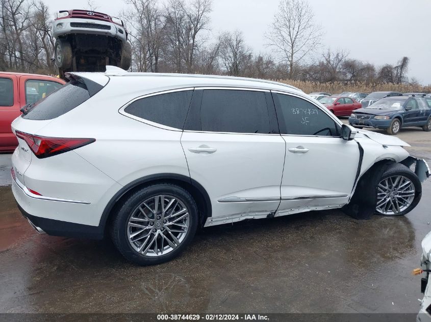 2022 Acura Mdx Advance Package VIN: 5J8YE1H88NL008293 Lot: 38744629