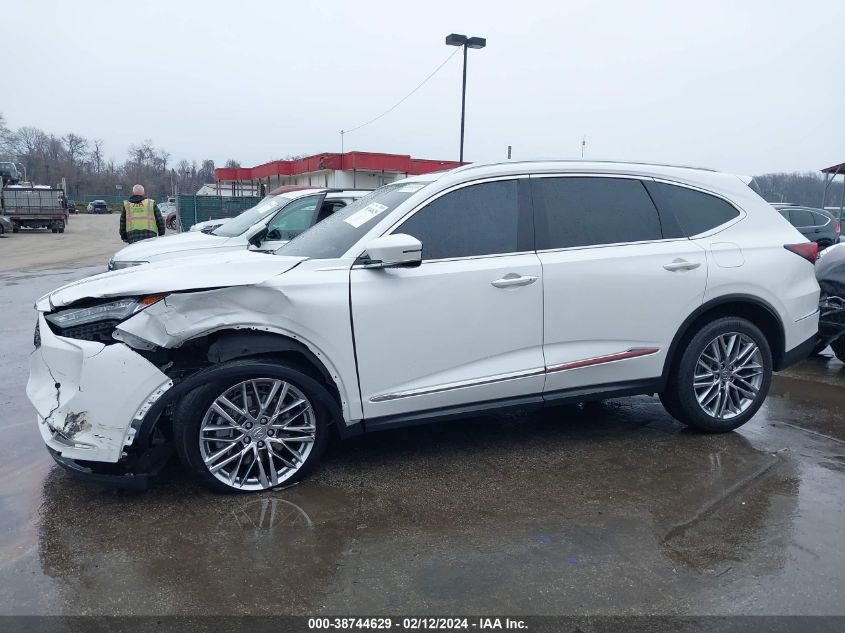 2022 Acura Mdx Advance Package VIN: 5J8YE1H88NL008293 Lot: 38744629