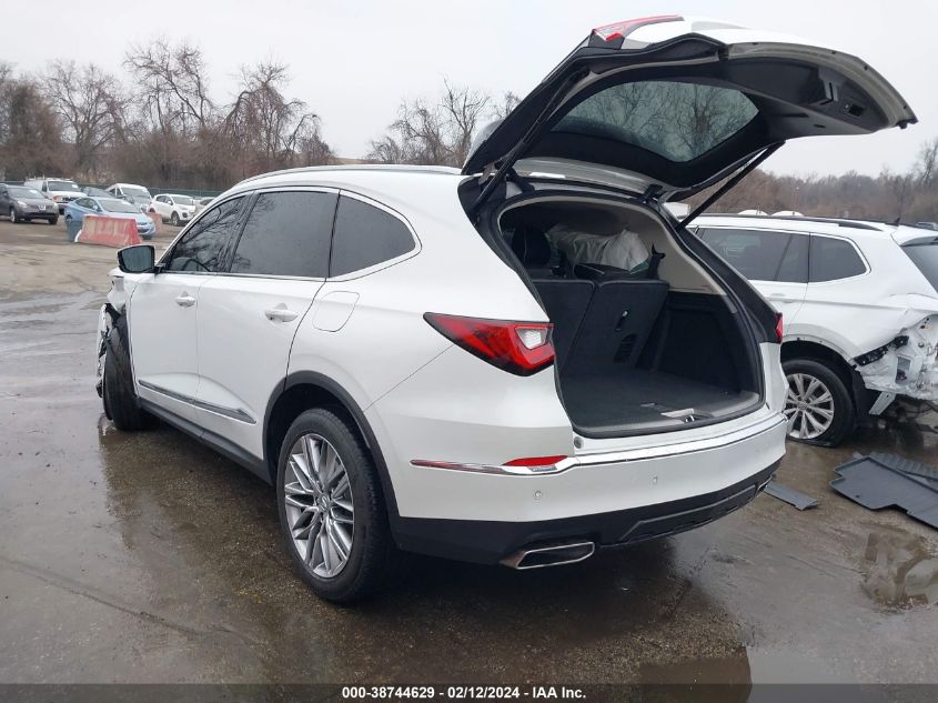 2022 Acura Mdx Advance Package VIN: 5J8YE1H88NL008293 Lot: 38744629