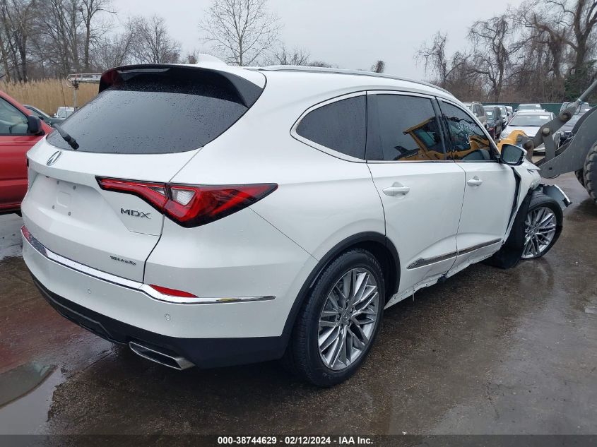 2022 Acura Mdx Advance Package VIN: 5J8YE1H88NL008293 Lot: 38744629