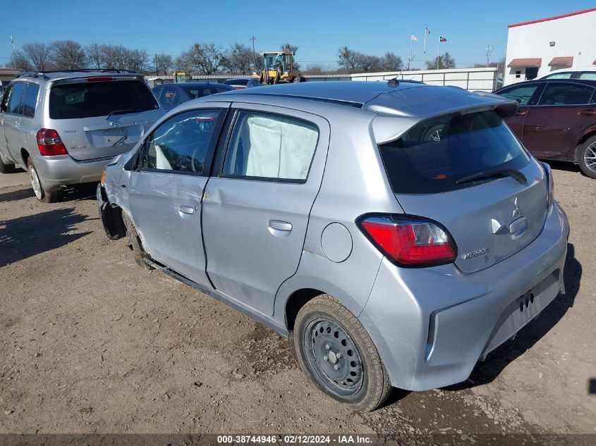 2022 MITSUBISHI MIRAGE 1.2L I-3 DOHC, VVT, (VIN: ML32AUHJ8NH002956