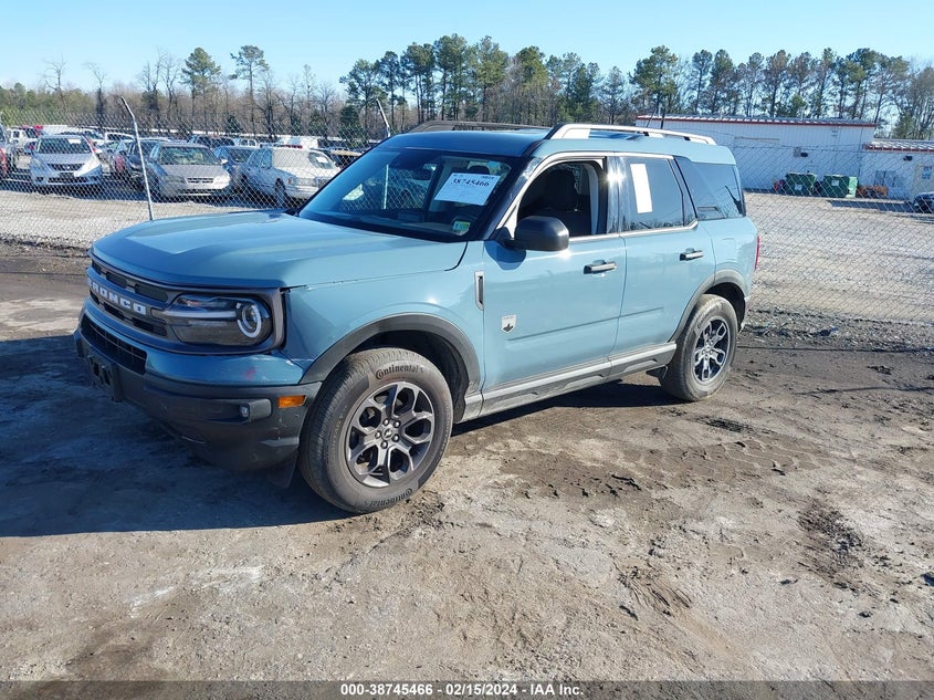 VIN 3FMCR9B66NRE09342 2022 FORD BRONCO SPORT BIG BEND