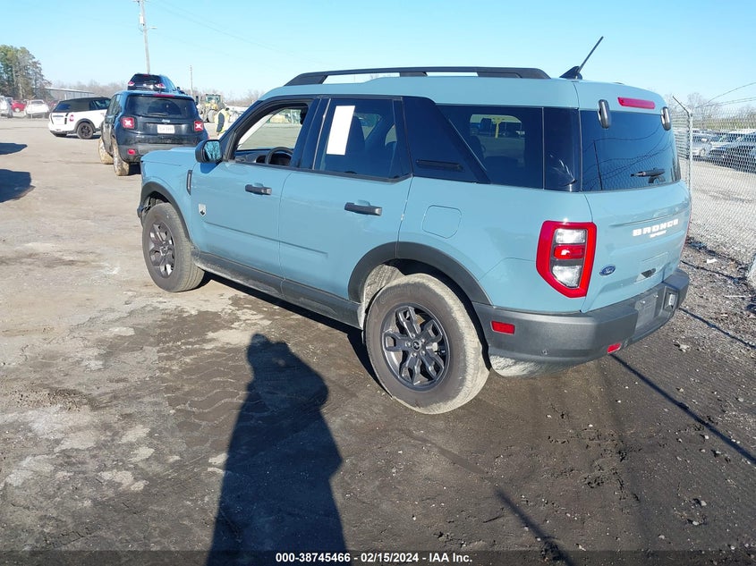 VIN 3FMCR9B66NRE09342 2022 FORD BRONCO SPORT BIG BEND