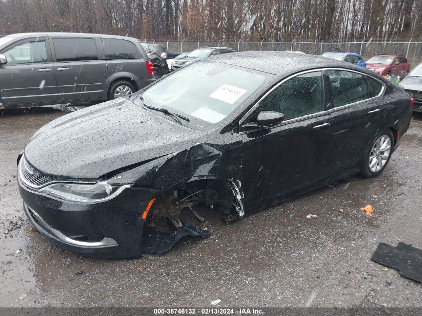 2015 Chrysler 200 C VIN: 1C3CCCCB0FN525109 Lot: 38746132