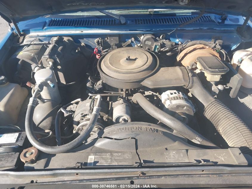 1992 Chevrolet S Truck S10 VIN: 1GCCS19Z5N8185220 Lot: 38746581