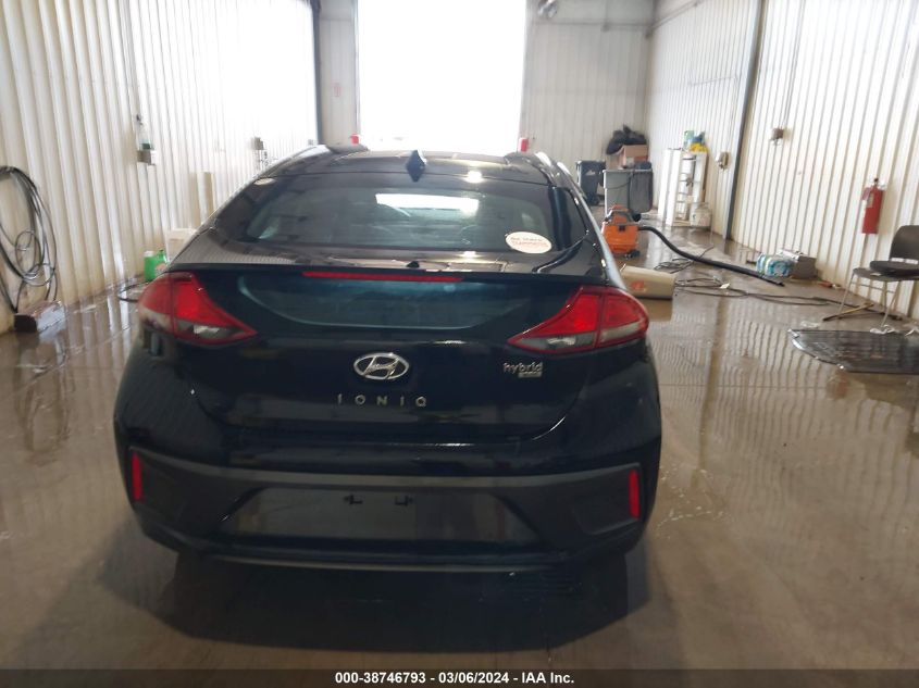 2017 Hyundai Ioniq Hybrid Blue VIN: KMHC65LC7HU056953 Lot: 38746793