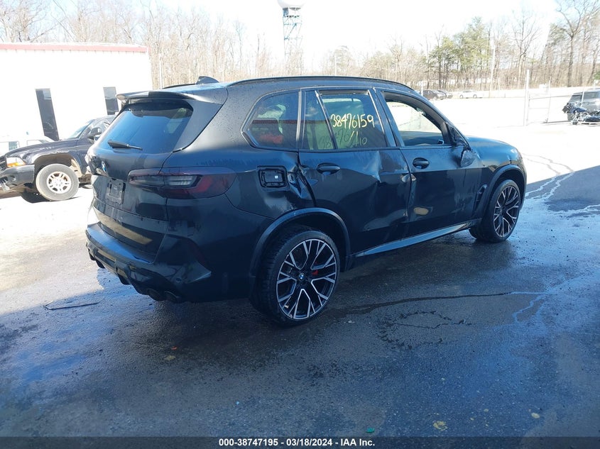 2022 BMW X5 M VIN: 5YMJU0C05N9K22922 Lot: 38747195