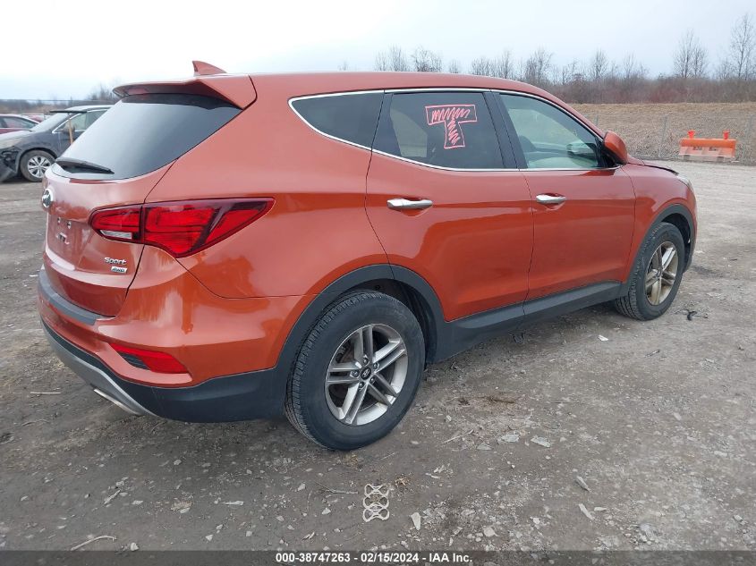 2017 Hyundai Santa Fe Sport 2.4L VIN: 5XYZTDLB4HG488927 Lot: 38747263