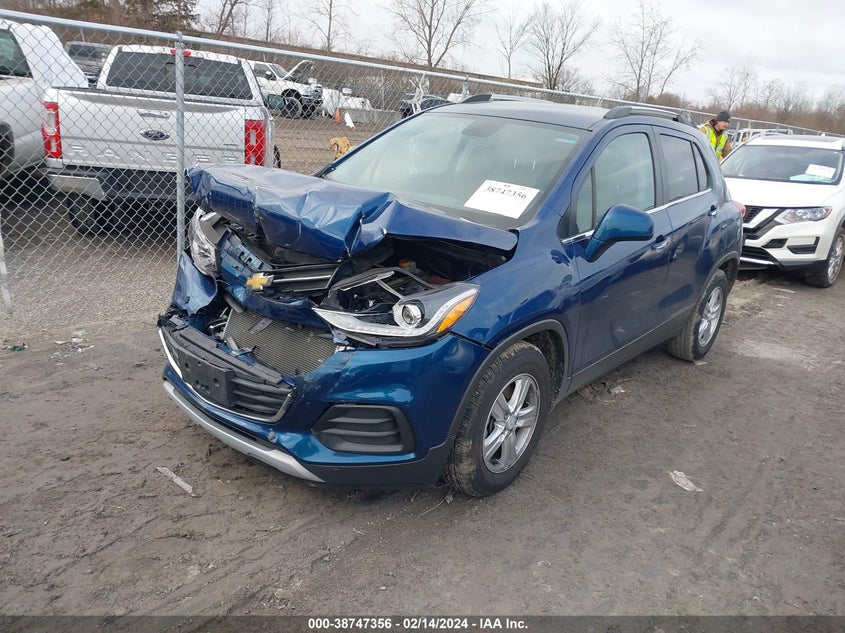 VIN 3GNCJLSB9KL346653 2019 CHEVROLET TRAX 1LT