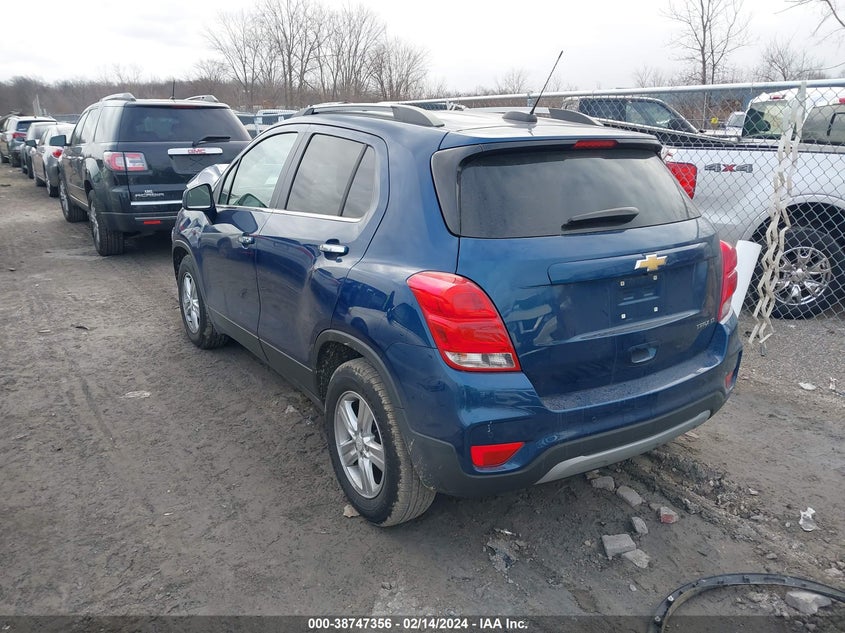 VIN 3GNCJLSB9KL346653 2019 CHEVROLET TRAX 1LT