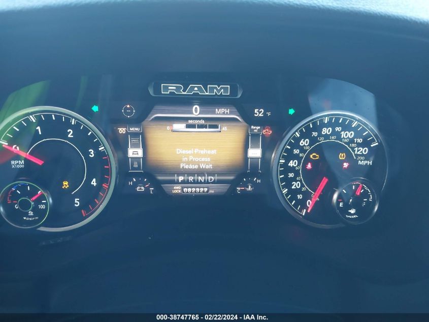 2022 Ram 2500 Tradesman VIN: 3C6UR5CL0NG221358 Lot: 38747765