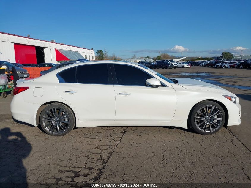 2016 Infiniti Q50 3.0T Red Sport 400 VIN: JN1FV7AP8GM421485 Lot: 40729471