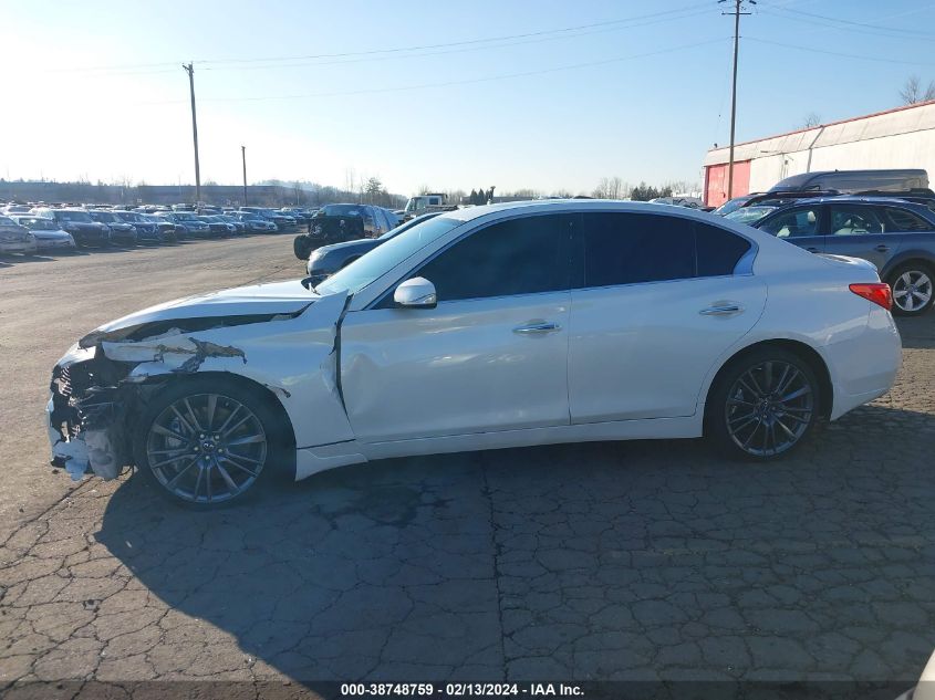 2016 Infiniti Q50 3.0T Red Sport 400 VIN: JN1FV7AP8GM421485 Lot: 40729471