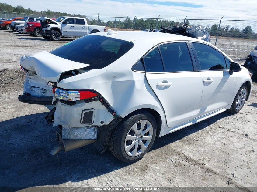 2021 Toyota Corolla Le VIN: JTDEPMAE8MJ149307 Lot: 38749196