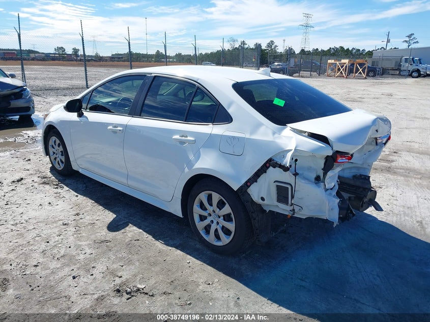 2021 Toyota Corolla Le VIN: JTDEPMAE8MJ149307 Lot: 38749196