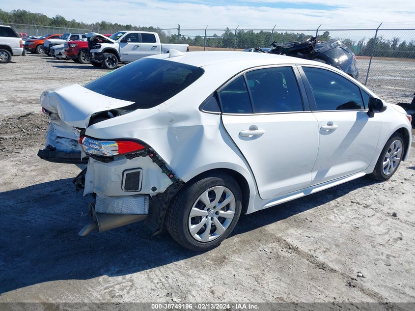 2021 Toyota Corolla Le VIN: JTDEPMAE8MJ149307 Lot: 38749196