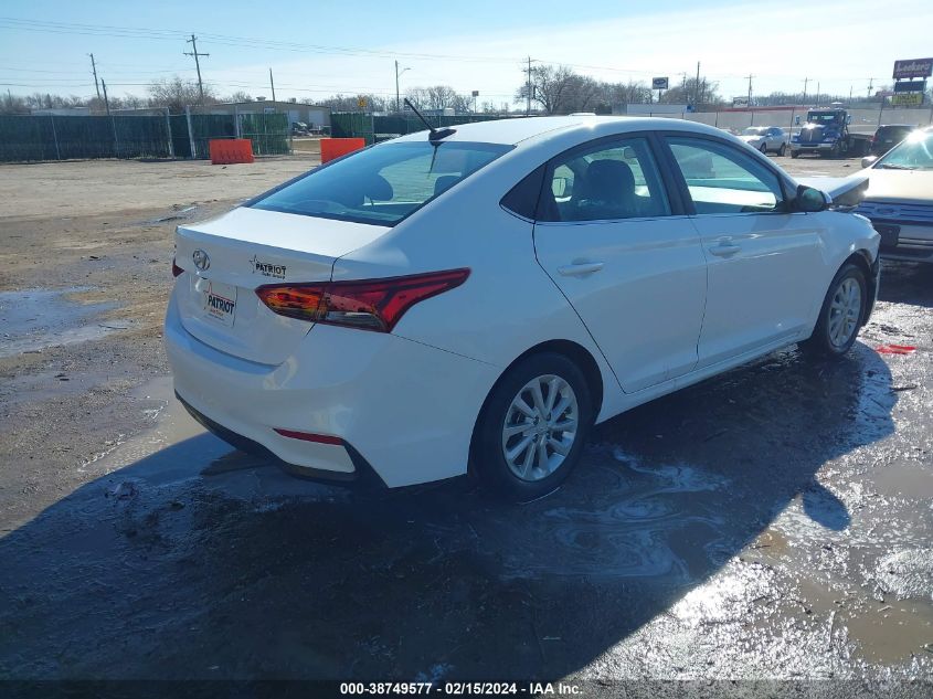 2022 Hyundai Accent Sel VIN: 3KPC24A66NE173196 Lot: 38749577