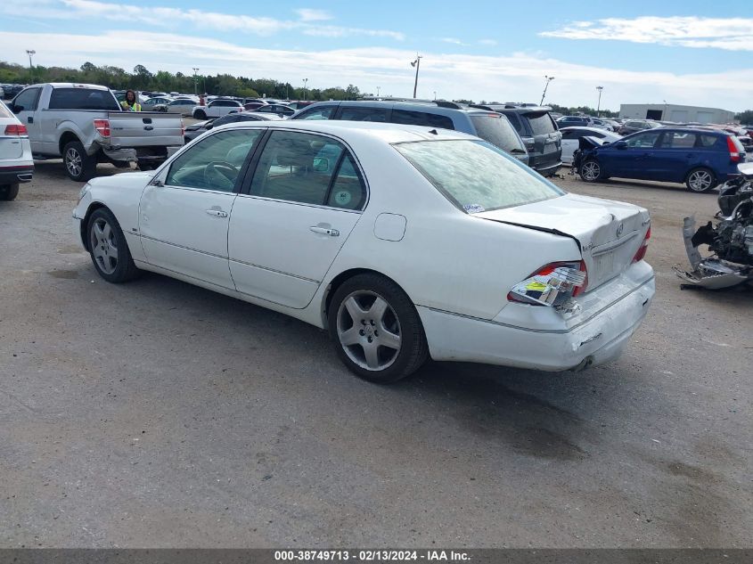 2005 Lexus Ls 430 VIN: JTHBN36F750179859 Lot: 38749713